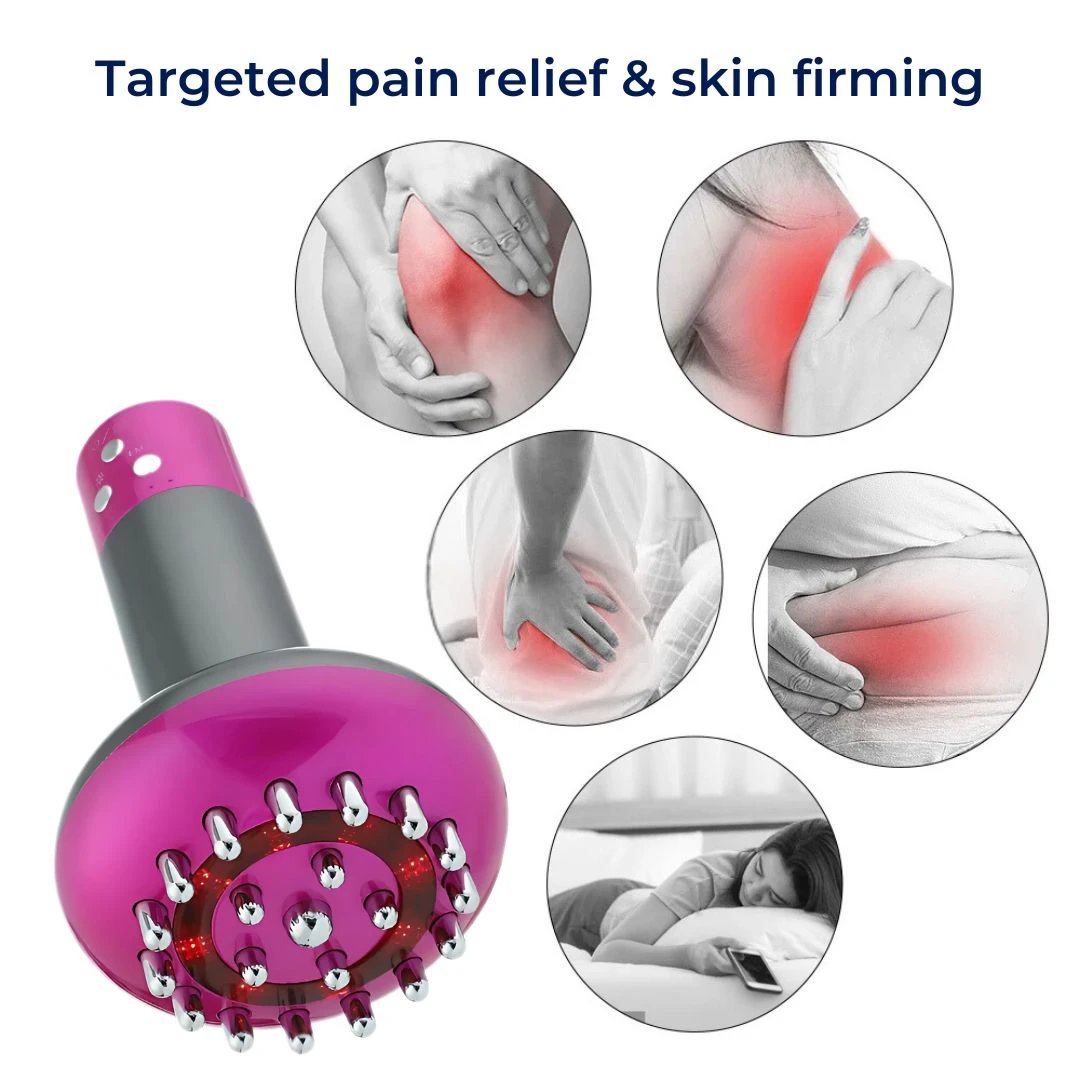 LumiSculpt Electric Cellulite Meridian Brush Massager | Skin Firming Device - Lymphatic Drainage and Muscle Relaxation for Home Use Bowlift by Bowlift