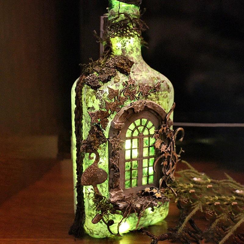 Glowing Wine Bottle by Bowlift
