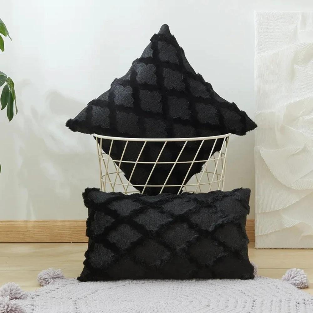 Lunel Velvet Boho Style Pillow Cushion Cover by Casa & Beyond