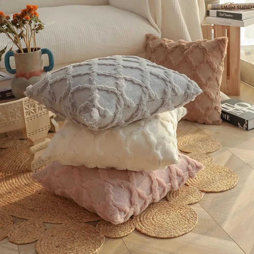 Lunel Velvet Boho Style Pillow Cushion Cover by Casa & Beyond