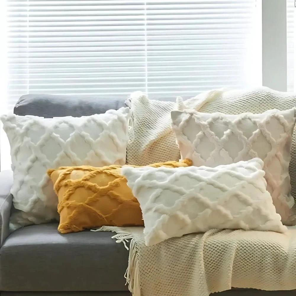Lunel Velvet Boho Style Pillow Cushion Cover by Casa & Beyond