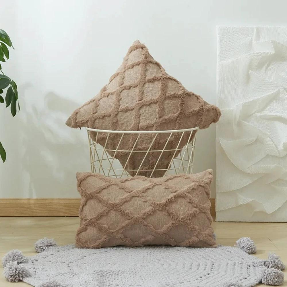 Lunel Velvet Boho Style Pillow Cushion Cover by Casa & Beyond