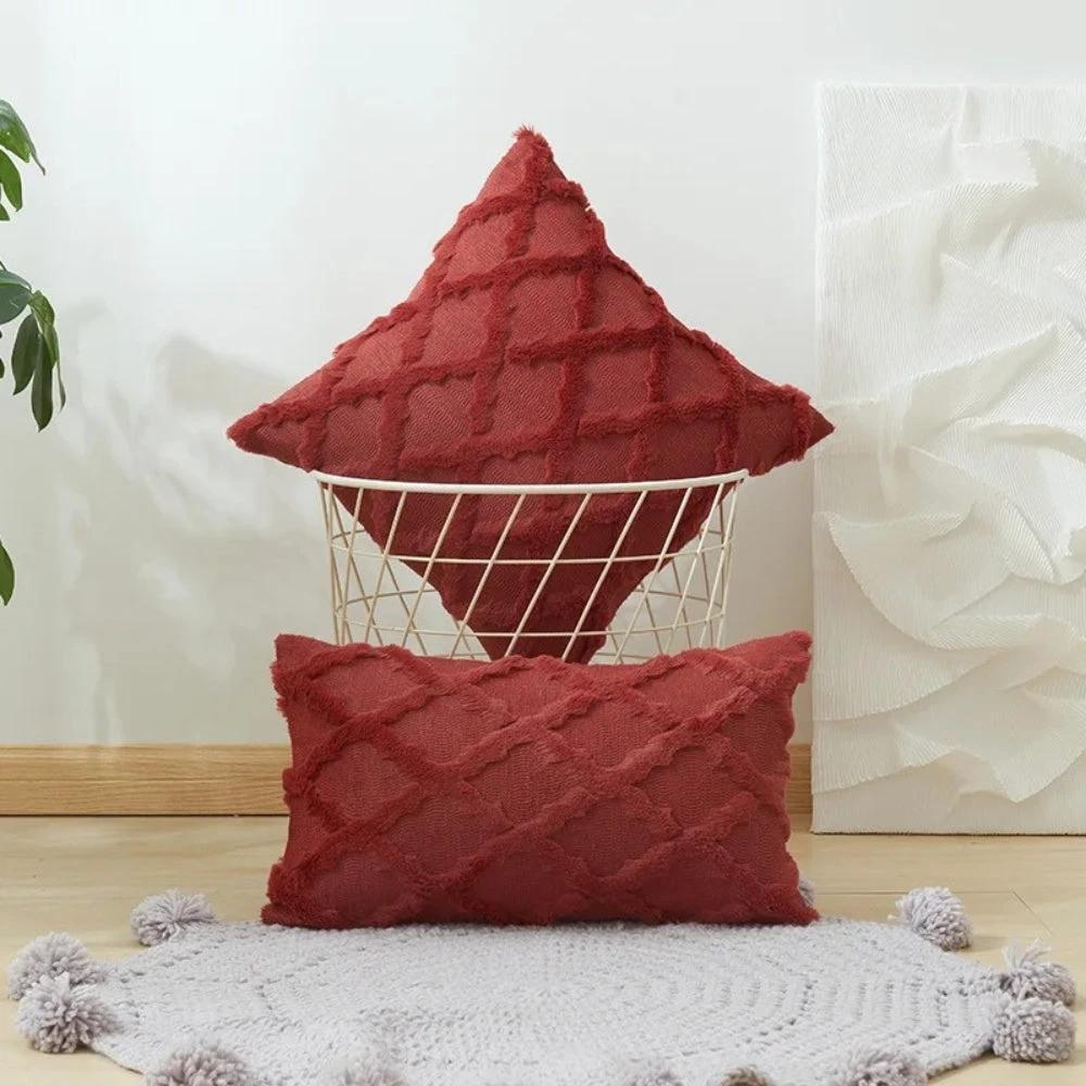 Lunel Velvet Boho Style Pillow Cushion Cover by Casa & Beyond