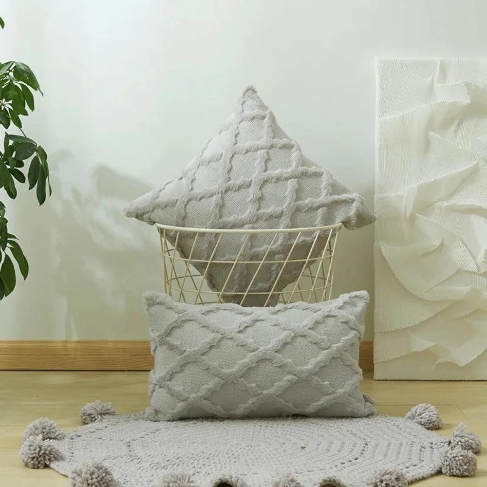 Lunel Velvet Boho Style Pillow Cushion Cover by Casa & Beyond