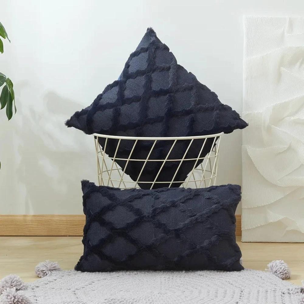 Lunel Velvet Boho Style Pillow Cushion Cover by Casa & Beyond