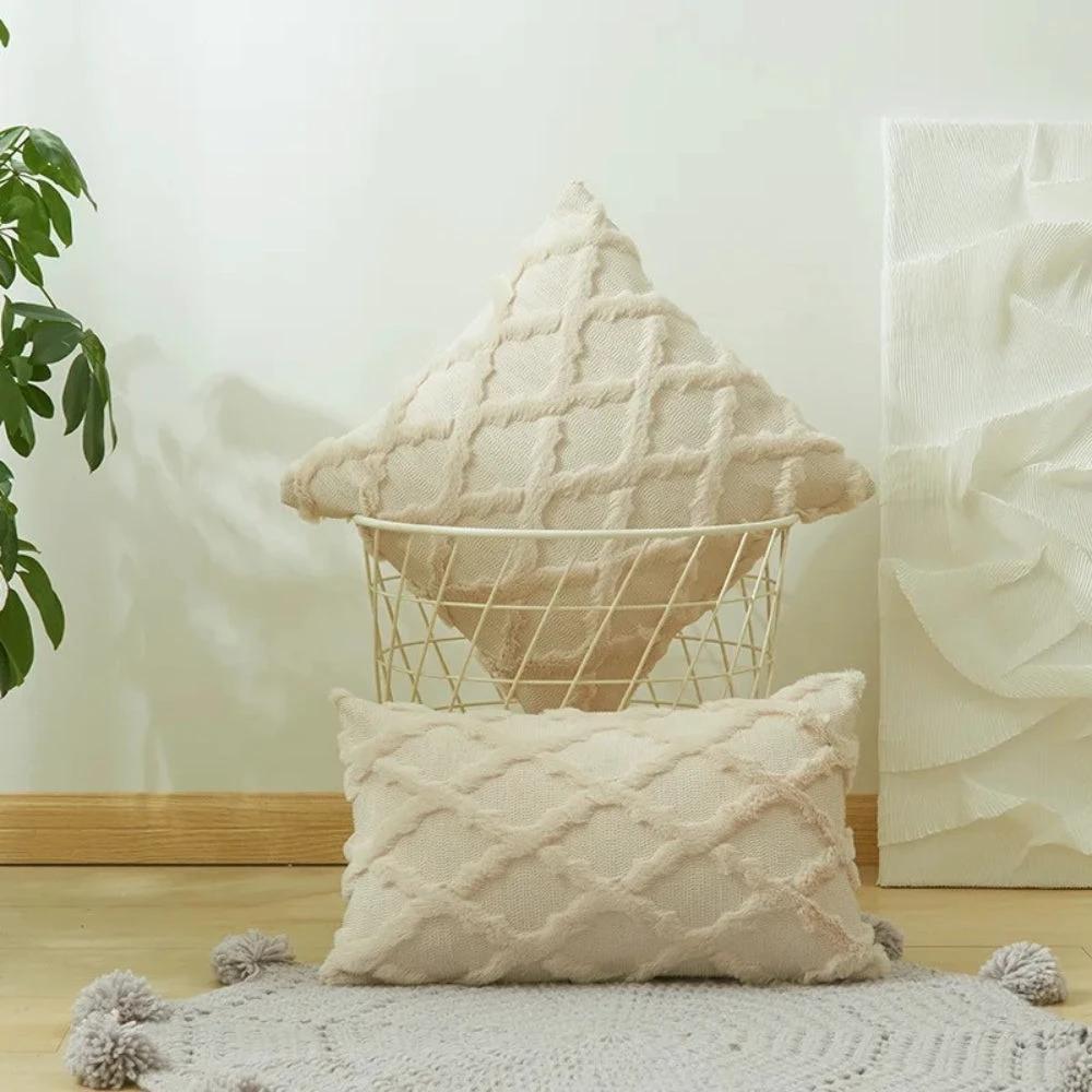 Lunel Velvet Boho Style Pillow Cushion Cover by Casa & Beyond