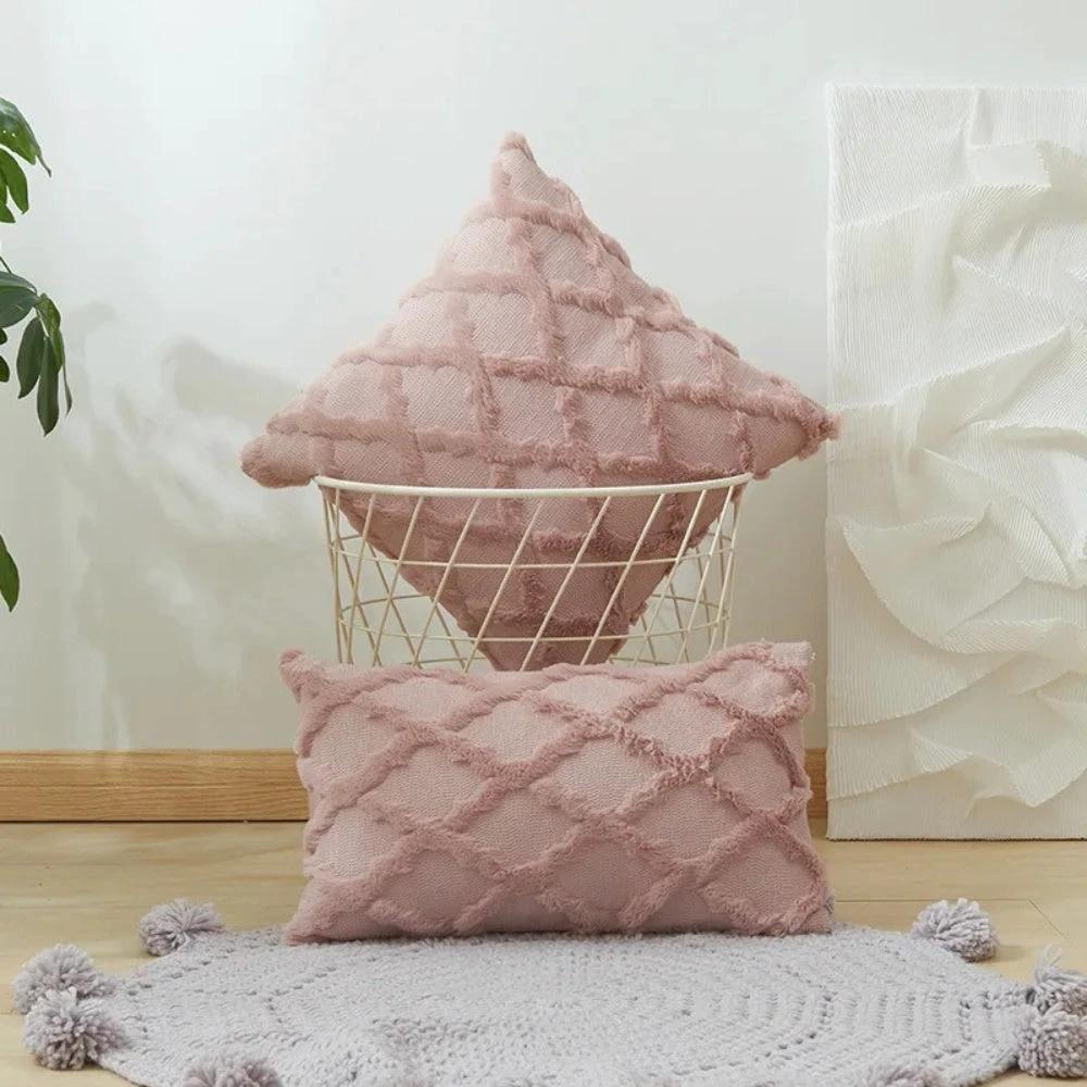 Lunel Velvet Boho Style Pillow Cushion Cover by Casa & Beyond