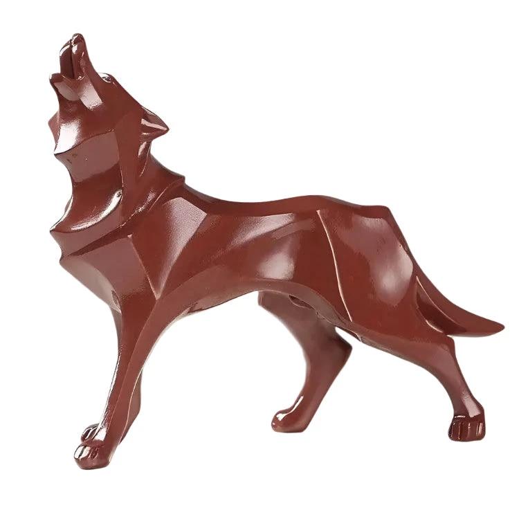 LupoForm – Geometric Wolf Statue with Sharp-edged Design for Modern Spaces Bowlift by Bowlift