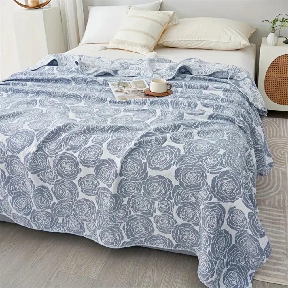 Lure Whisper Rose Cotton Blanket by Casa & Beyond
