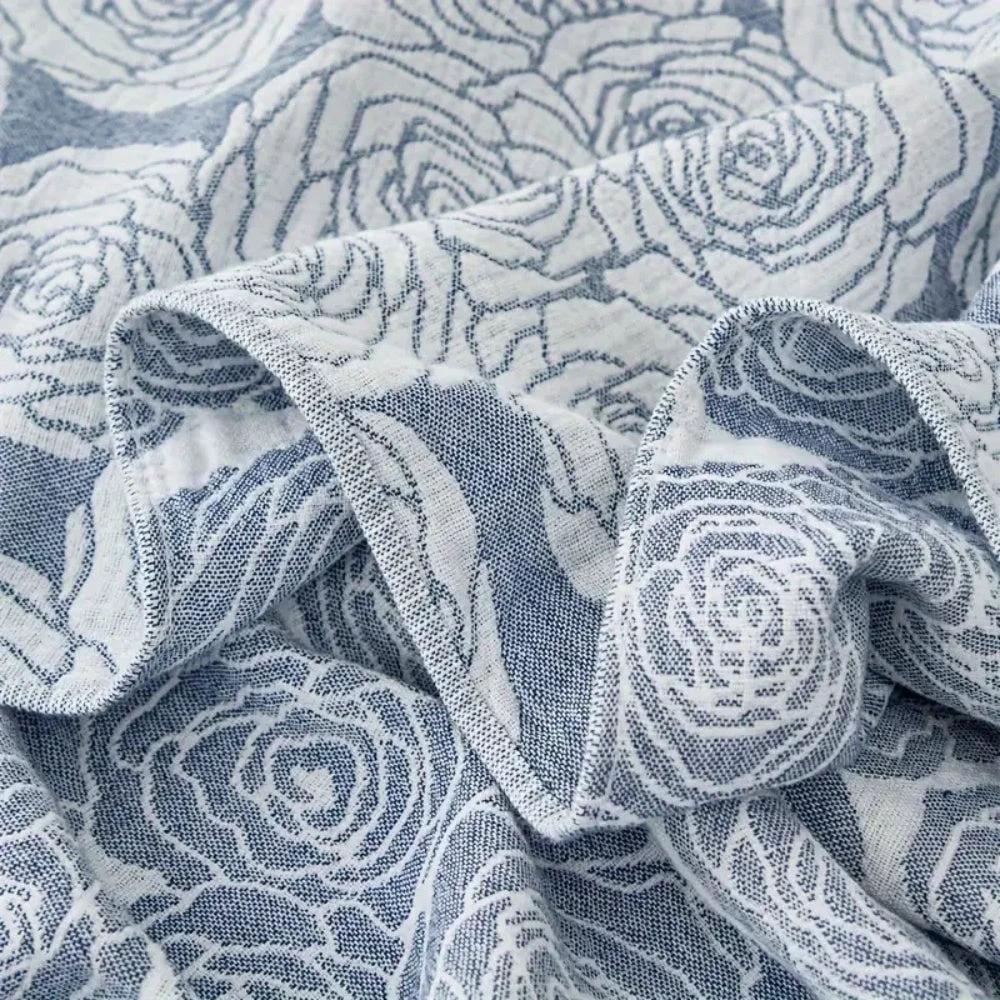 Lure Whisper Rose Cotton Blanket by Casa & Beyond