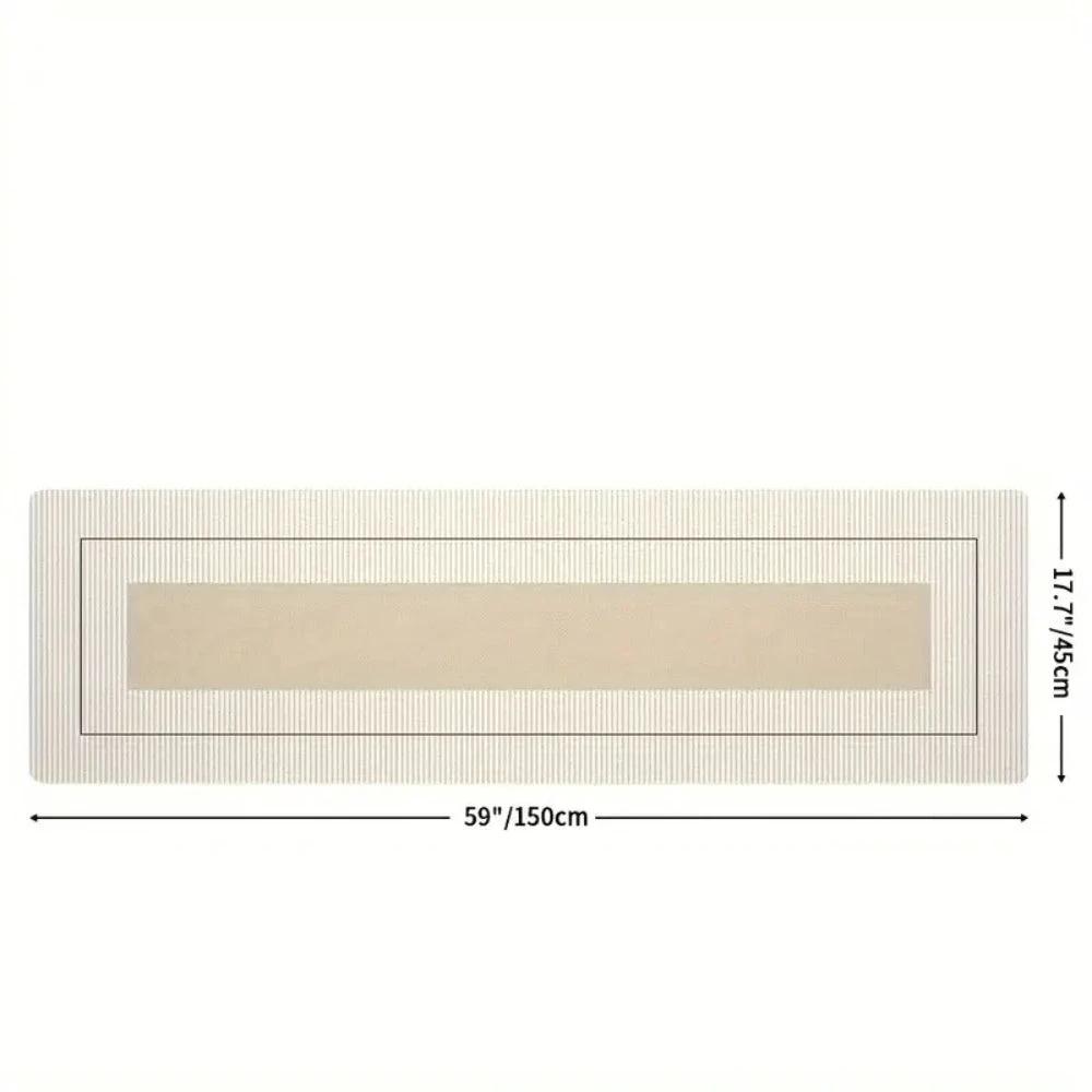 Lush Floral Striped Kitchen Mat by Casa & Beyond