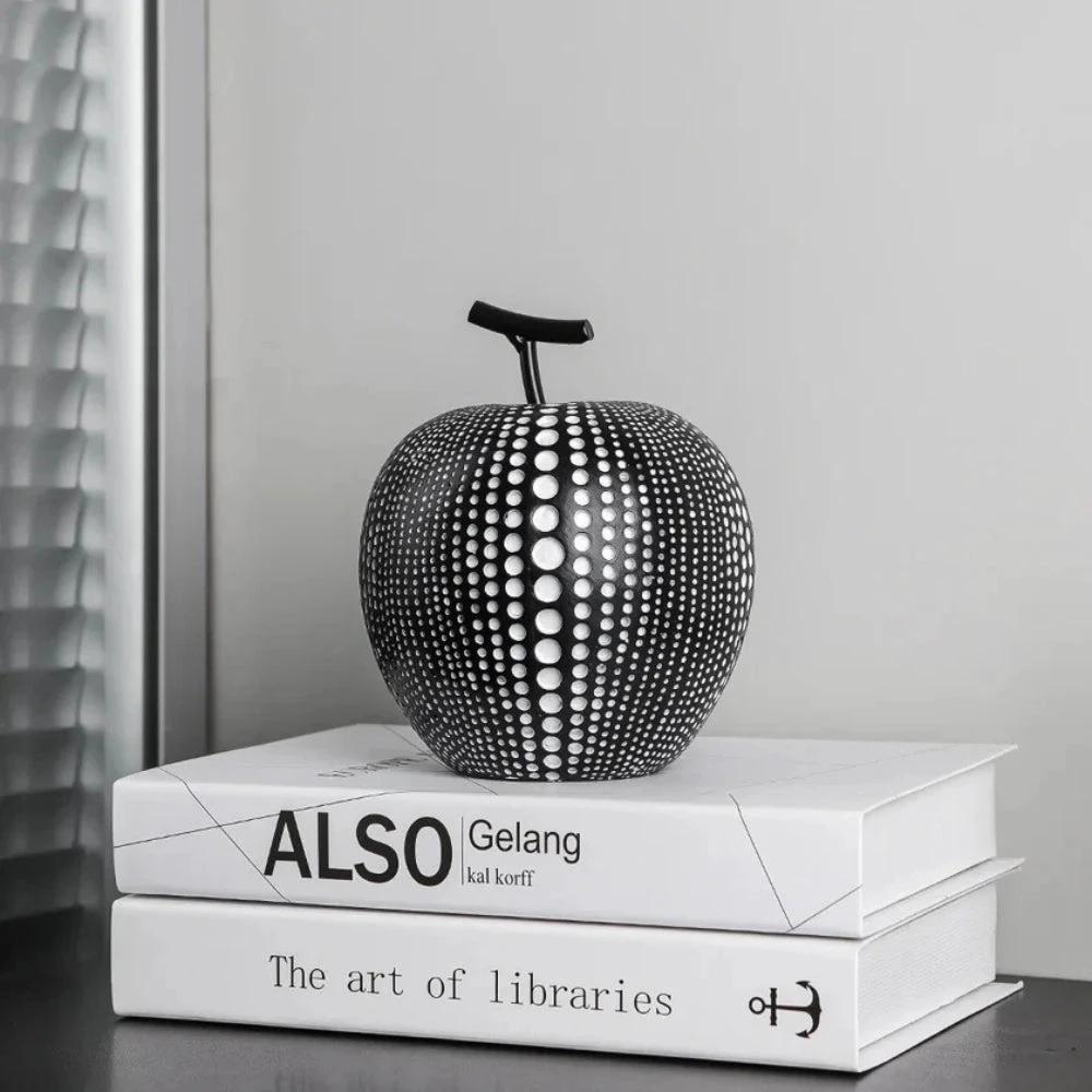 Luxurious Polka Dot Apple Sculpture by Casa & Beyond