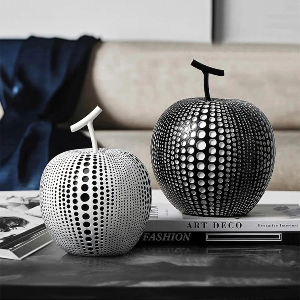 Luxurious Polka Dot Apple Sculpture by Casa & Beyond