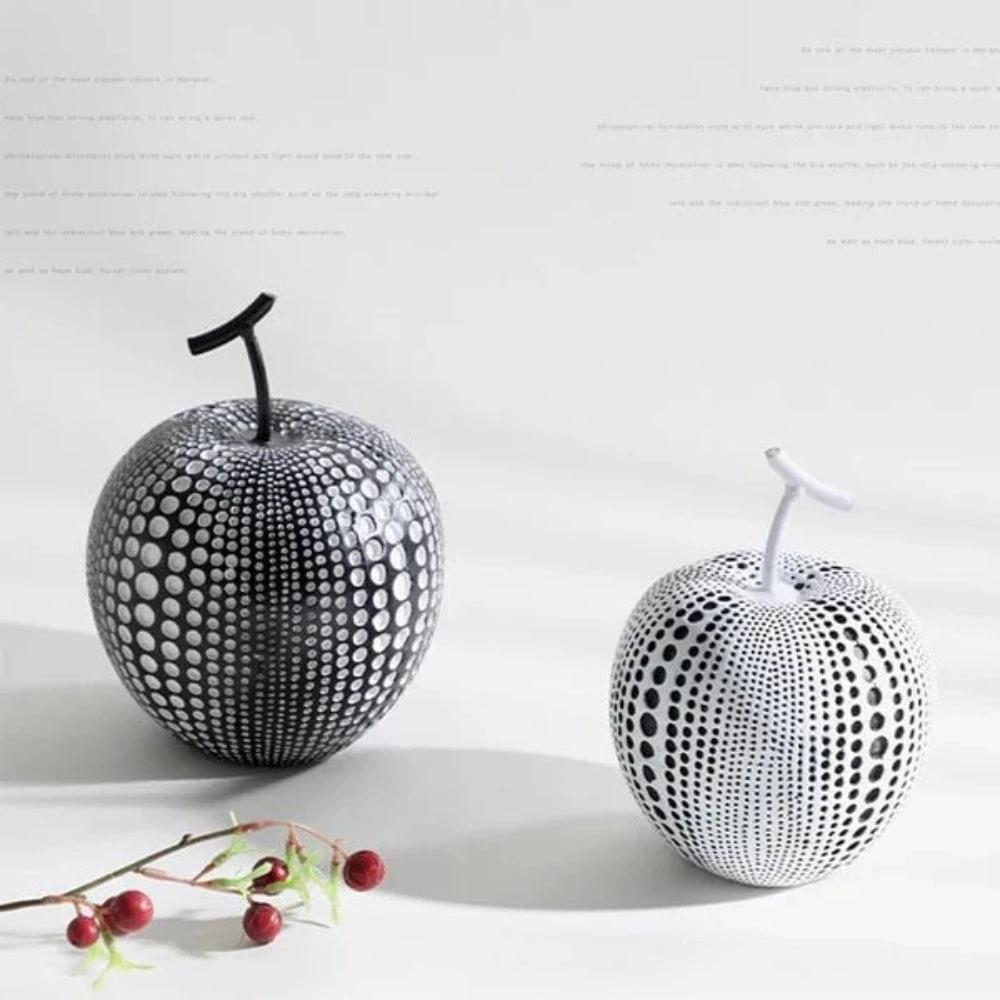 Luxurious Polka Dot Apple Sculpture by Casa & Beyond