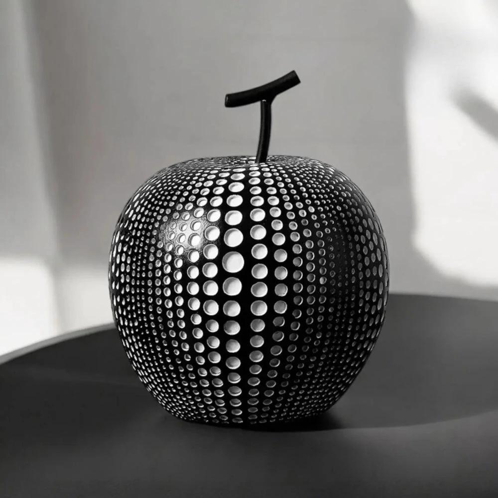 Luxurious Polka Dot Apple Sculpture by Casa & Beyond