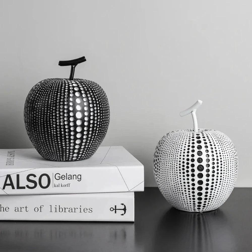 Luxurious Polka Dot Apple Sculpture by Casa & Beyond