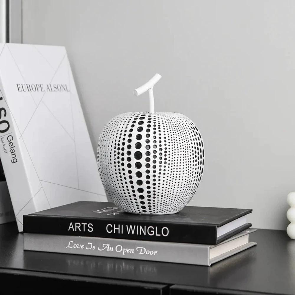 Luxurious Polka Dot Apple Sculpture by Casa & Beyond