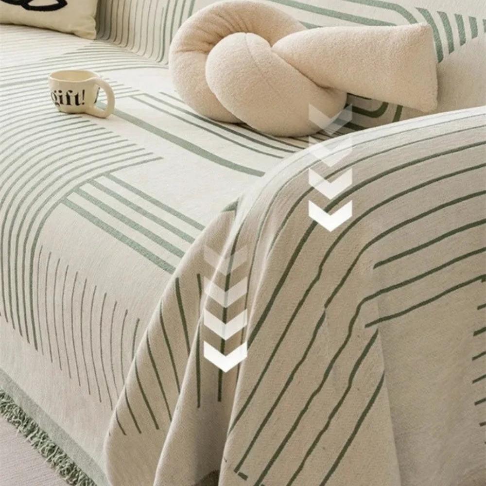 Luxurious Snowflake Chenille Sofa Cover by Casa & Beyond