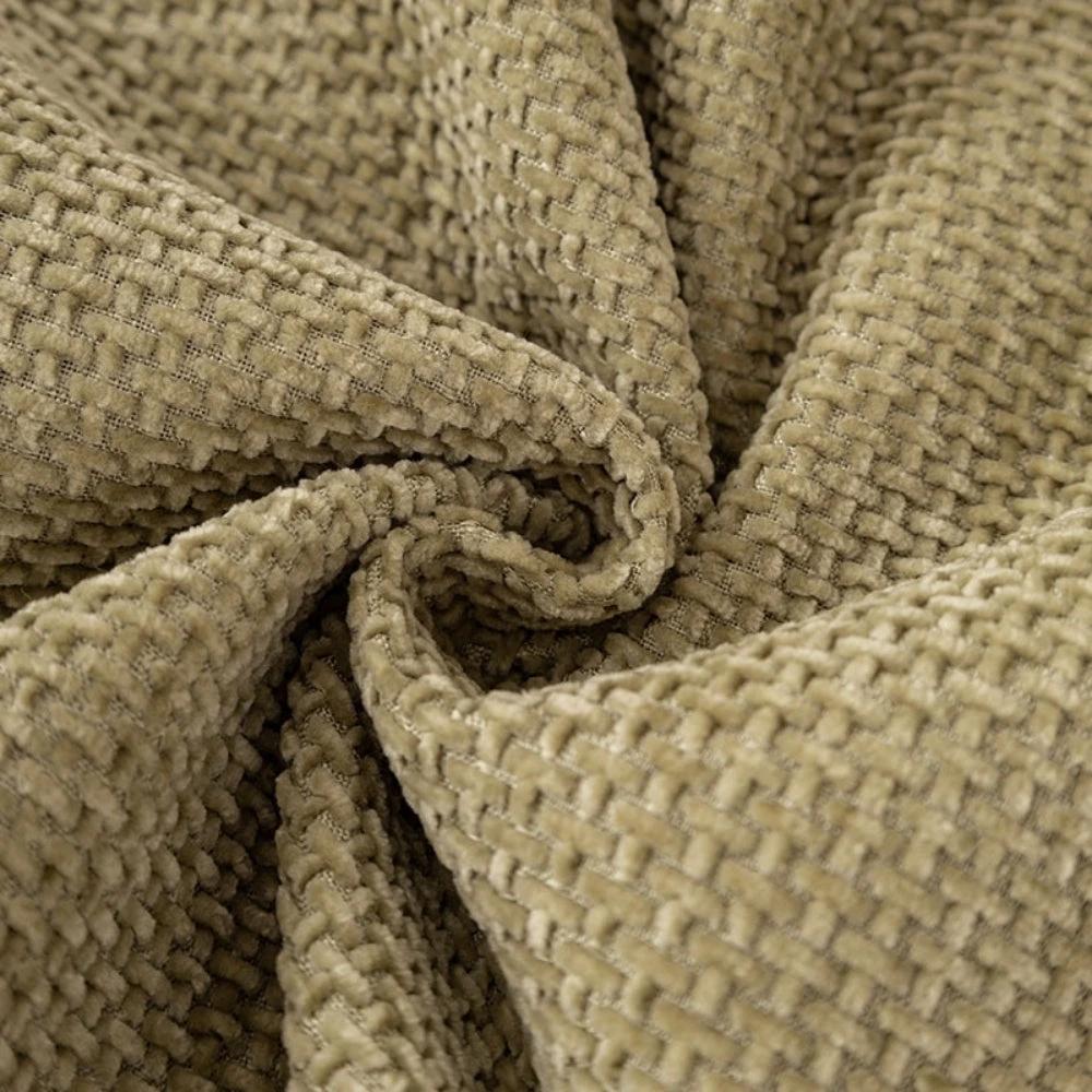 Luxury Chenille Woven Texture Tassel Sofa Cover by Casa & Beyond