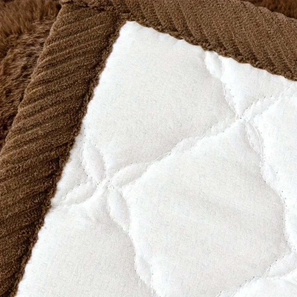 Luxury Plush Diamond Stitched Sofa Cover by Casa & Beyond