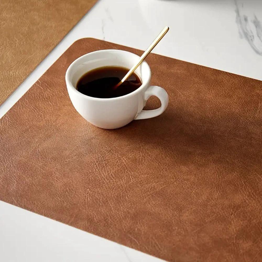 Luxury Vintage Leather Placemat by Casa & Beyond