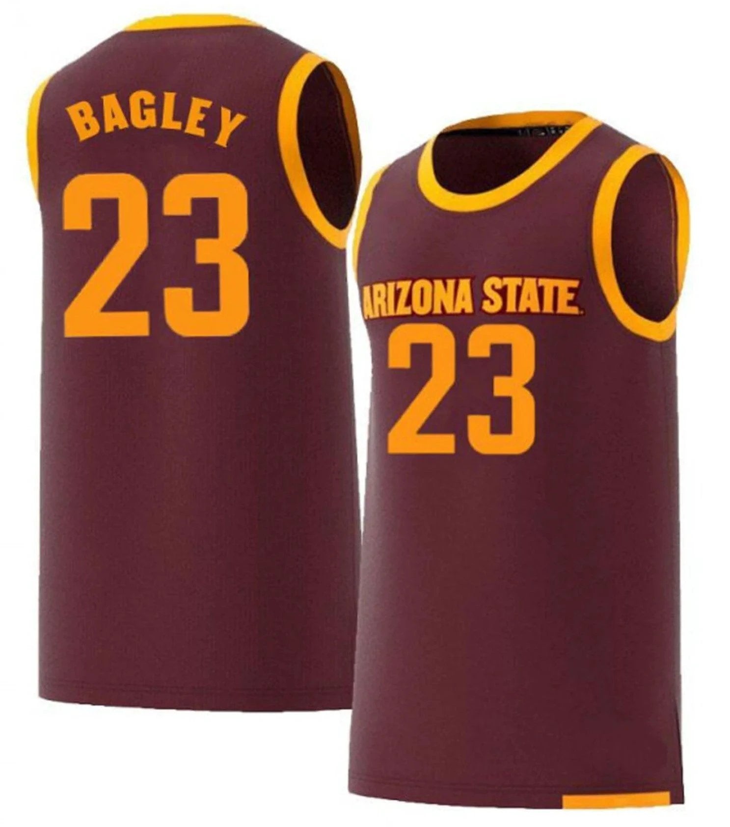 Marcus Bagley Jersey Arizona State Sun Devils College Basketball #23 by My store basketball