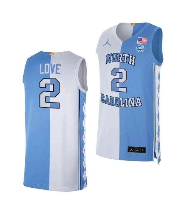 Men's #2 Caleb Love Jersey North Carolina Tar Heels College Basketball Jerseys Blue White by My store basketball