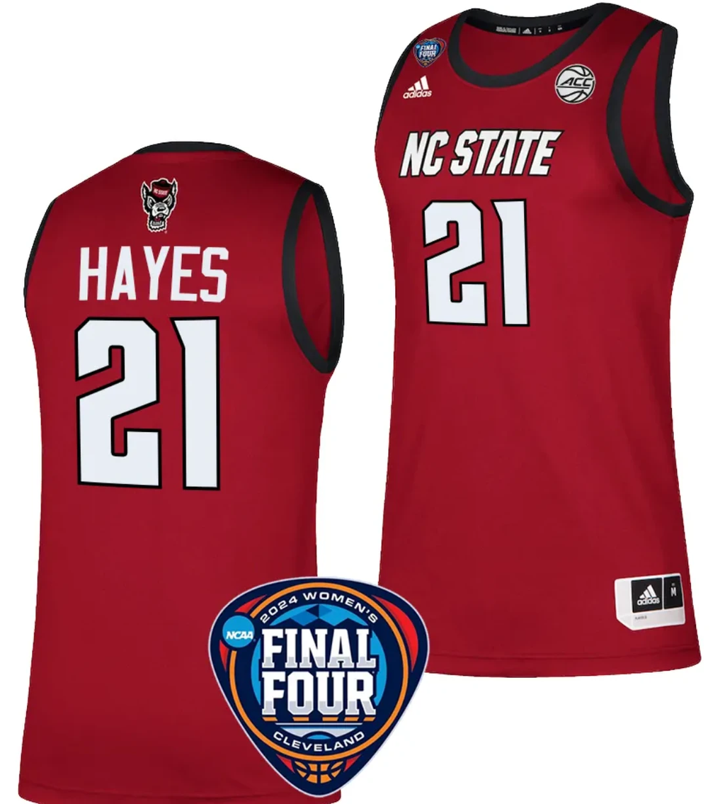 Madison Hayes Jersey #21 NC State Wolfpack Basketball 2024 NCAA March Madness Final Four Red by My store basketball