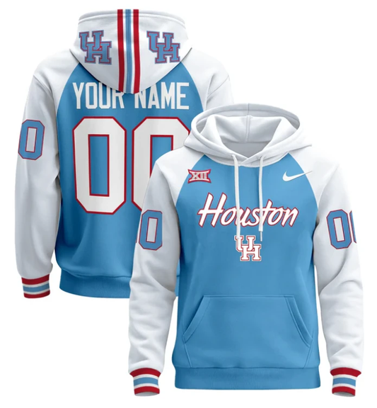 Custom Houston Cougars Hoodie Name, Number 2024 Pullover by Hoodie Pullover