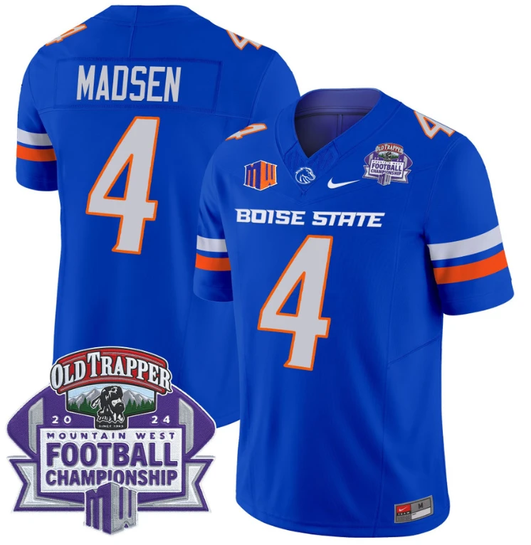 Maddux Madsen Jersey #4 Boise State Broncos 2024 Championship Vapor Royal by My Store