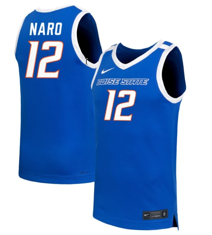 Mary Kay Naro Jersey #12 Boise State Broncos NIL Basketball Royal by My store basketball
