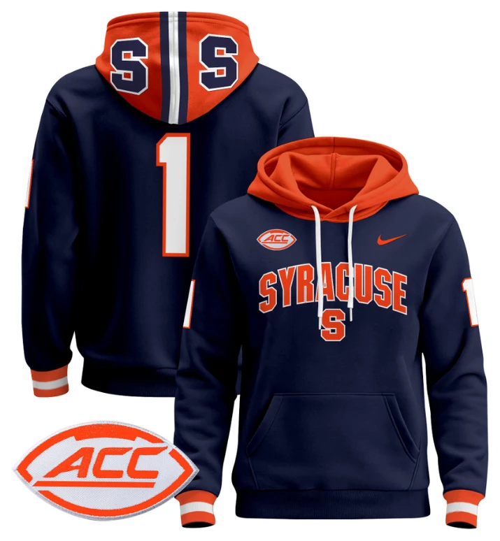 Men's The Team Hoodie #1 Syracuse Orange 2024 Pullover V2 by Hoodie Pullover