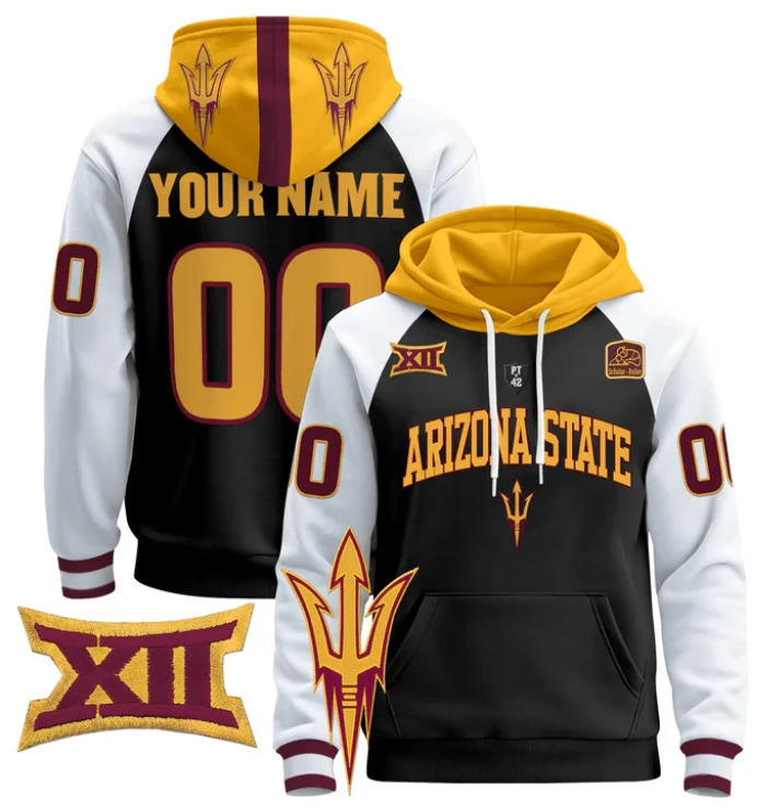 Custom Arizona State Sun Devils Hoodie Pullover 2024 V2 by Hoodie Pullover