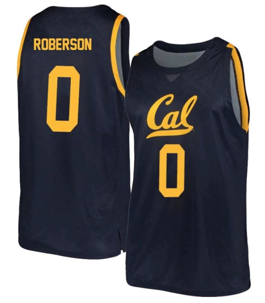 Marsalis Roberson Jersey California Golden Bears College Basketball #0 by My store basketball