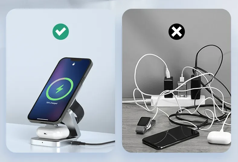 PowerFlex 3-in-1 Charging Station - Magnetic & Foldable Charging Bowlift by Bowlift