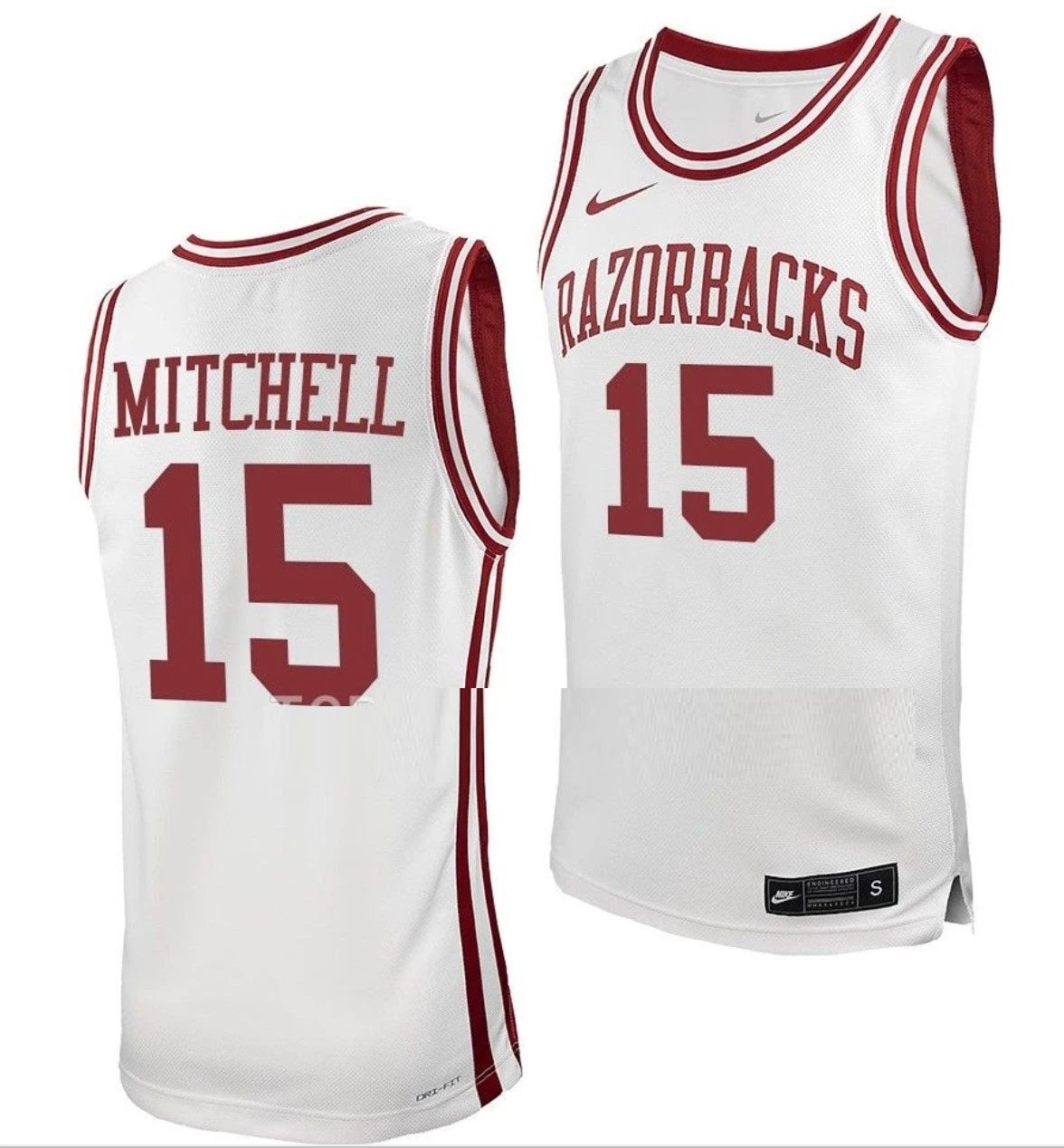 Makhi Mitchell Jersey Arkansas Razorbacks College Basketball 100 Season #15 by My store basketball