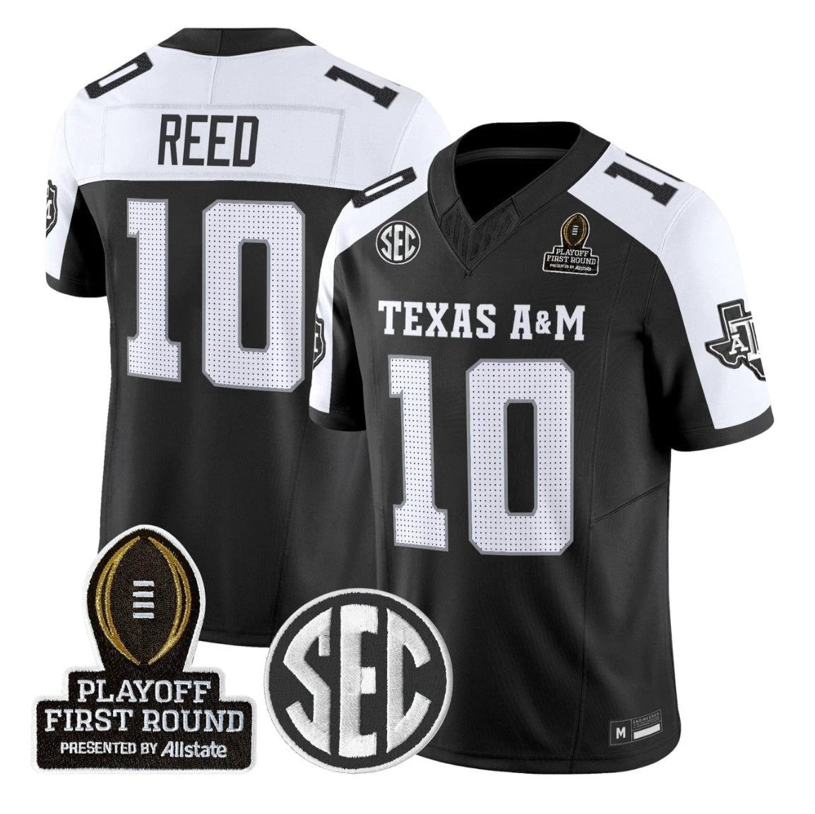 Marcel Reed Jersey #10 Texas A&M Aggies 2025 Playoff First Round Stitched Black ALter by My Store NCAA Football Jerseys