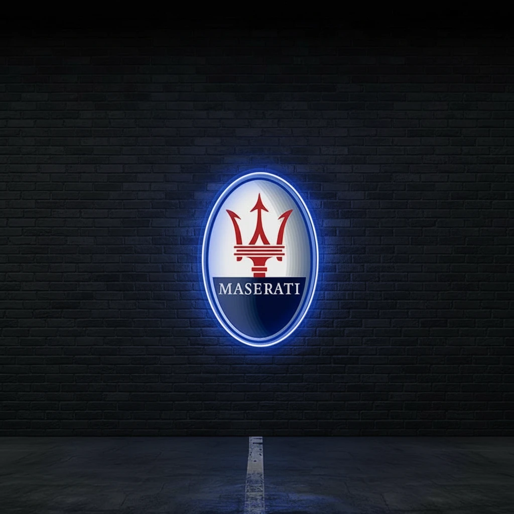 Man Cave Car Logo Led Neon Sign Garage Wall Decor by Neonchics