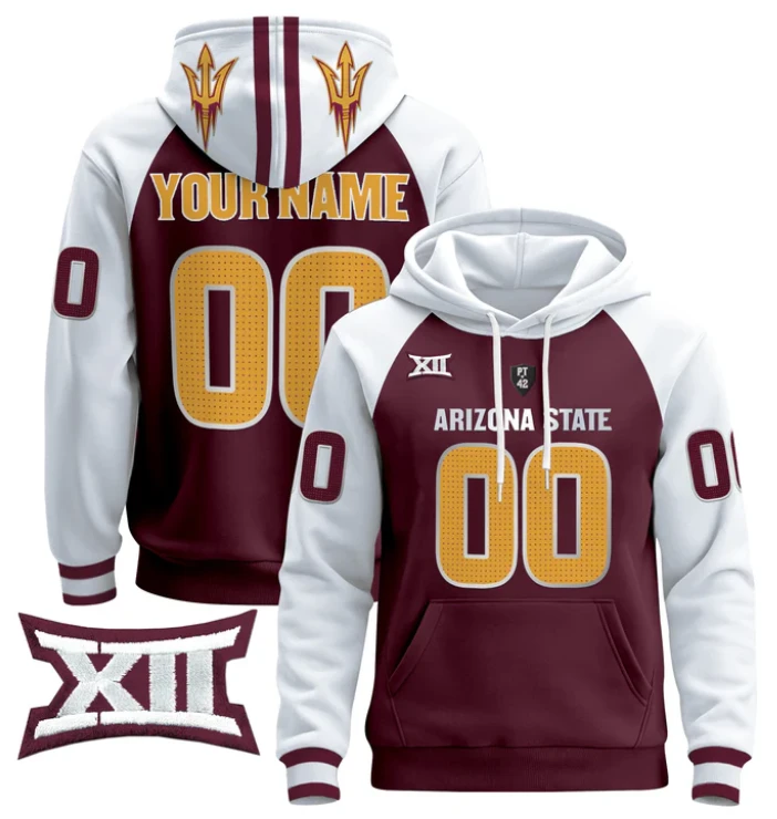 Custom Arizona State Sun Devils Hoodie Pullover 2024 by Hoodie Pullover
