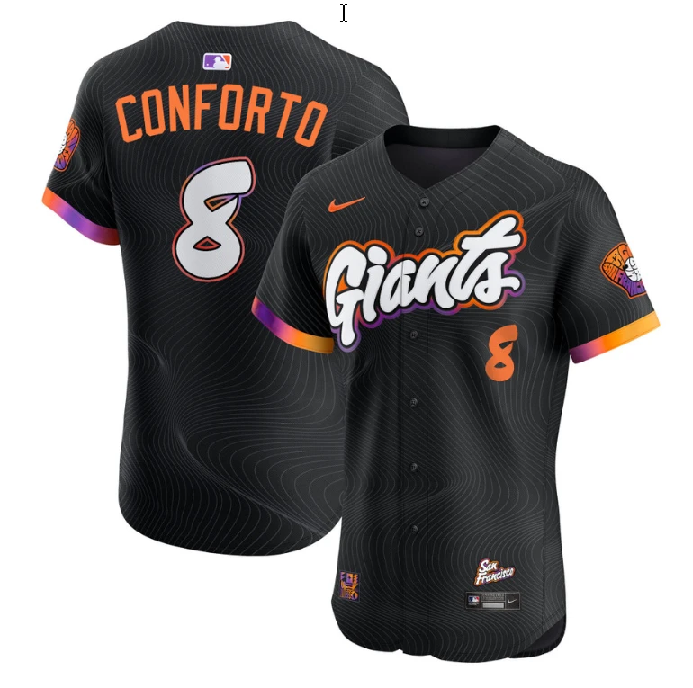 Michael Conforto Jersey #8 San Francisco Giants 2025 City Connect Vapor Premier Elite Stitched by My Store