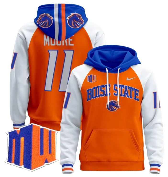 Kellen Moore Hoodie #11 Boise State Broncos Pullover V3 by Hoodie Pullover