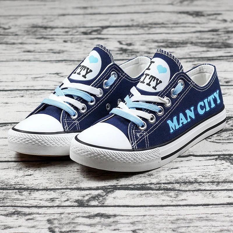 MCFC Low Top Canvas Sport Sneakers Shoes For Men Women Fans by Crocs