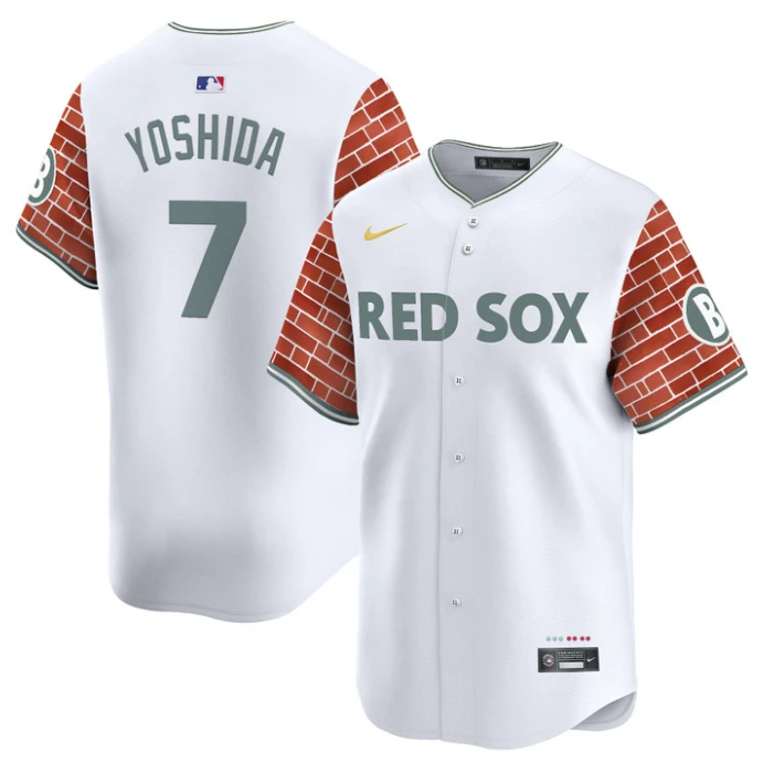 Masataka Yoshida Jersey #7 Boston Red Sox 2025 Fenway Red Brick Style Vapor Premier Stitched White by My Store
