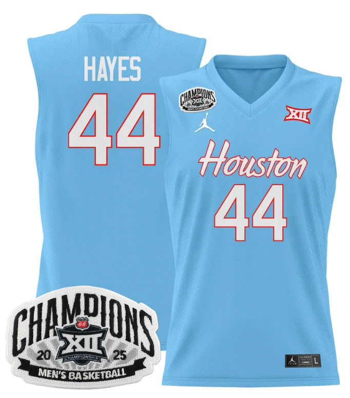 Men Elvin Hayes Jersey #44 Houston Cougar 2025 Big 12 Champions Stitched Blue by My store basketball
