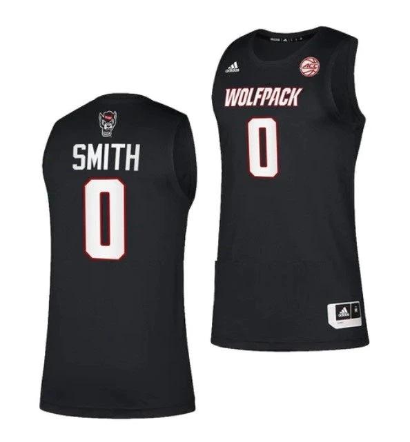 Men's #0 Terquavion Smith Jersey NC State Wolfpack College Basketball Jerseys Black by My store basketball