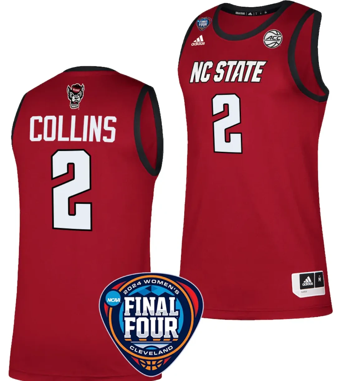 Mimi Collins Jersey #2 NC State Wolfpack Basketball 2024 NCAA March Madness Final Four Red by My store basketball