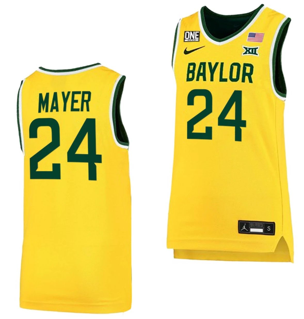 Matthew Mayer Jersey Baylor Bears College Basketball #24 by My store basketball