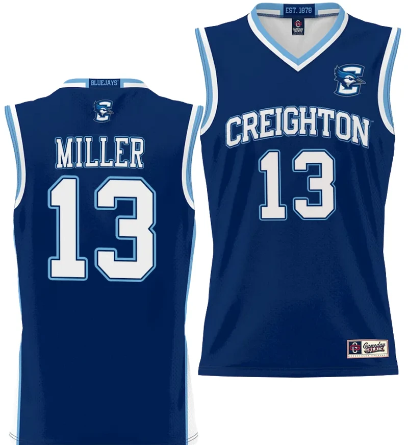 Mason Miller Jersey #13 Creighton Bluejays College NIL Basketball Lightweight by My store basketball