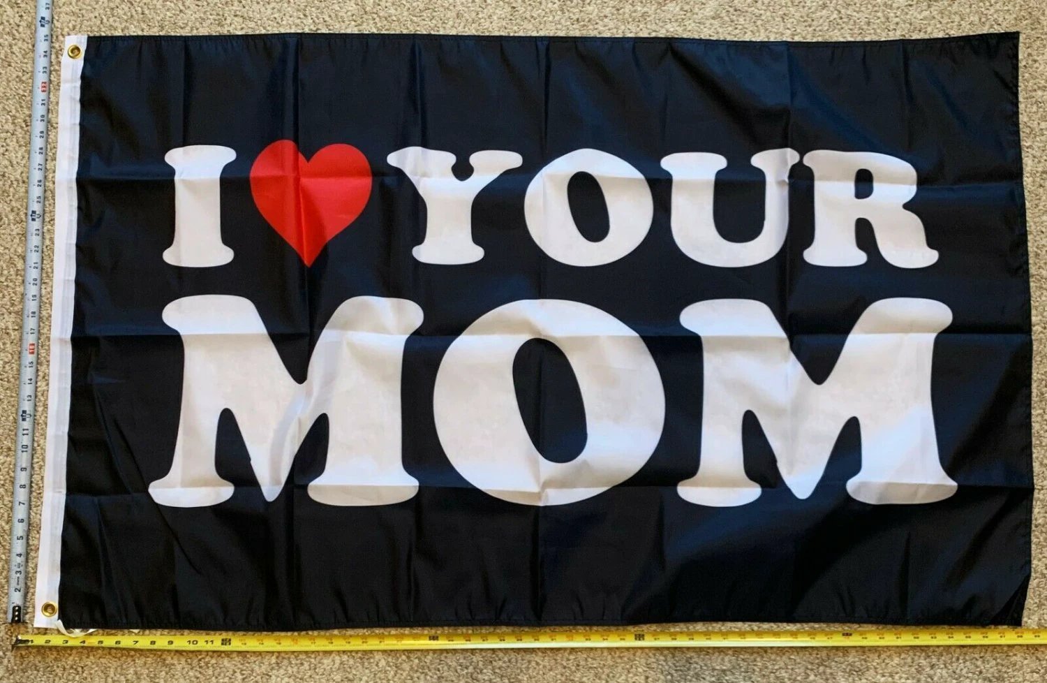 MILF Flag I Love Your Mom B Hot Moms Beer Busch Sign Poster 3x5' by flagsjustdoit