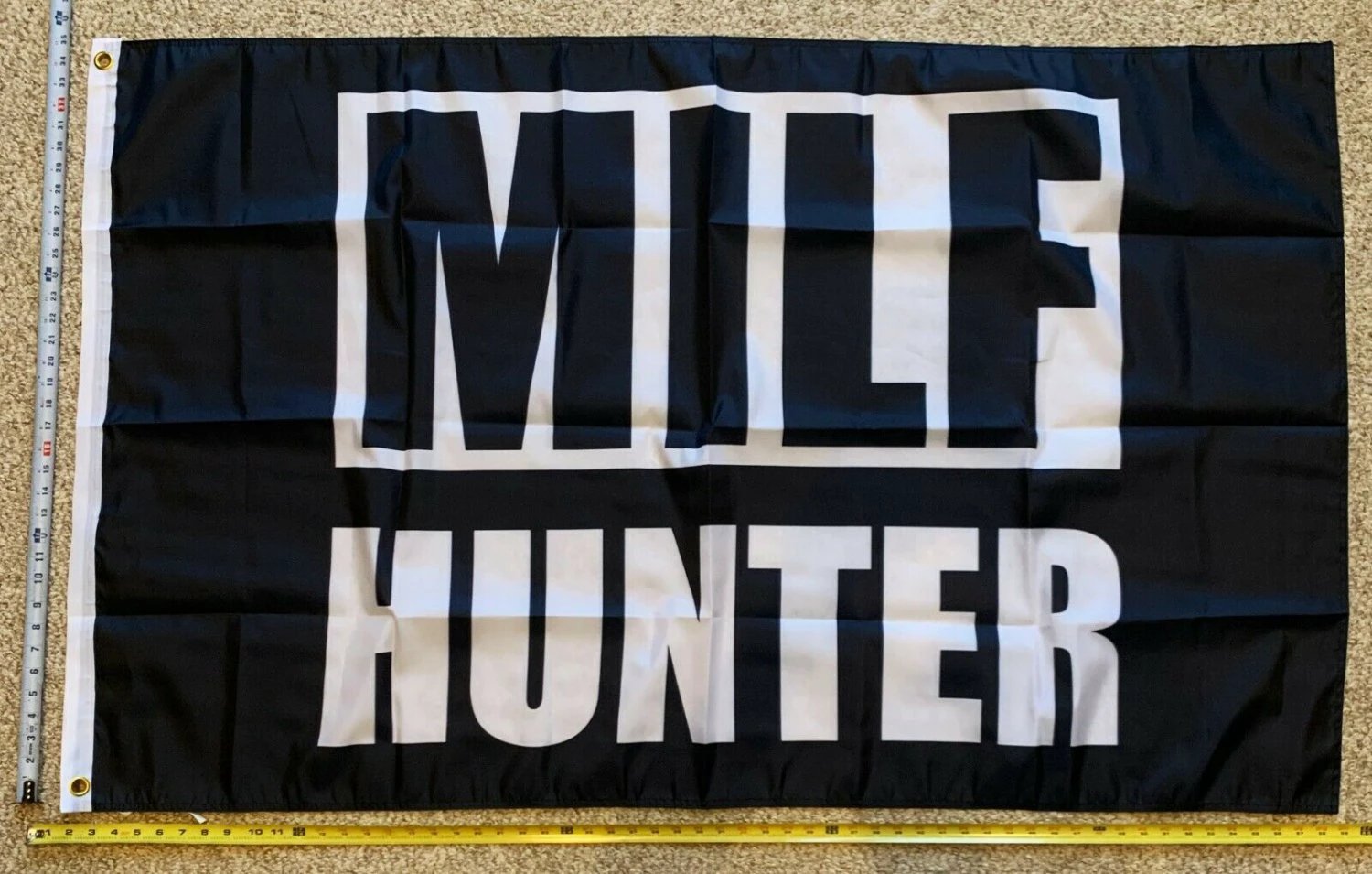 MILF Flag Milf Hunter WB Block Hot Mom Beer Busch Sign Poster 3x5' by flagsjustdoit